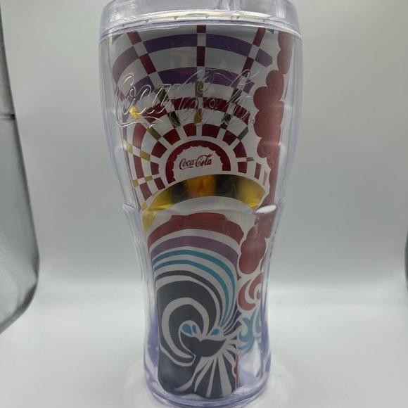 ROYAL CARIBBEAN CRUISE COCA COLA INSULATED TUMBLERS. 7.5” tall - Picture 1 of 9